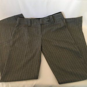 BCBGMAXAZRIA Chalk Stripe Slight Flair Pant Size 4